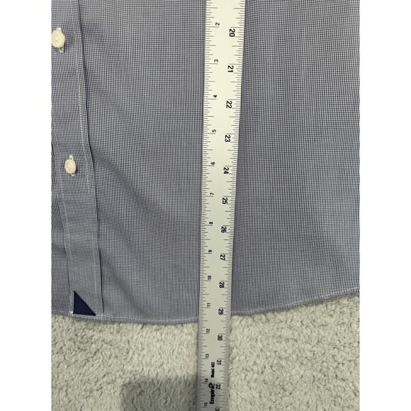 UNTUCKit Shirt Men's Xlarge Blue Check Two Ply Cotton Woven In Italy Casual - Picture 5 of 13